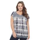 Plus Size World Unity Tie-dye Flutter Top, Women's, Size: 1xl, Oxford