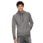 Men's Rock & Republic Textured Cross-over Hoodie, Size: Large, Med Grey