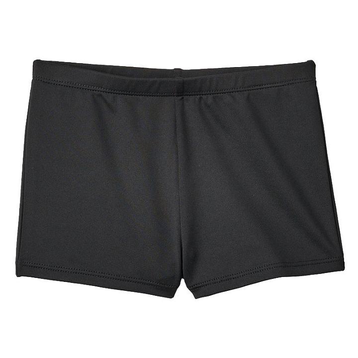 Girls 4-14 Jacques Moret Gymnastics Boy Shorts, Size: 4-5, Black