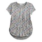 Girls 7-16 Fire La Vented Tee, Size: Xl, Med Grey