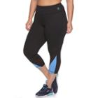Plus Size Fila Sport&reg; Workout Crop Leggings, Women's, Size: 2xl, Blue (navy)