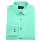 Men's Apt. 9&reg; Extra-slim Solid Stretch Dress Shirt, Size: 17.5-32/33, Turquoise/blue (turq/aqua)