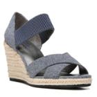 Lifestride Strut Women's Espadrille Wedges, Size: Medium (9.5), Blue