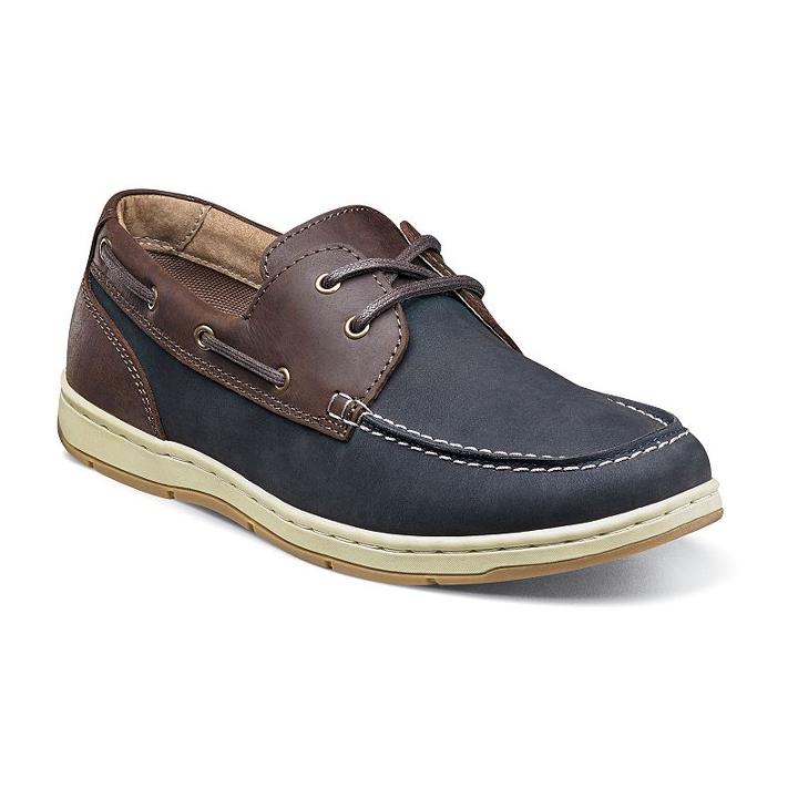 Nunn Bush Schooner Men's Boat Shoes, Size: Medium (9.5), Blue (navy)