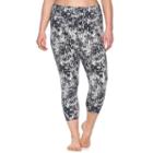 Plus Size Gaiam Yoga Capri Pants, Women's, Size: 1xl, Red Overfl