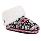 Women's Muk Luks Melinda Knit Bootie Slippers, Size: Large, Oxford