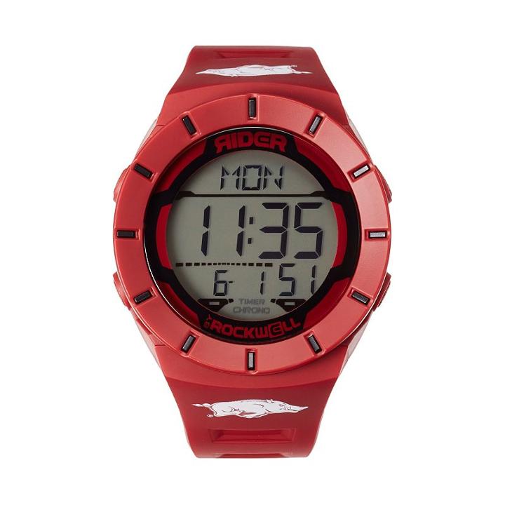 Rockwell Arkansas Razorbacks Coliseum Chronograph Watch - Men, Dark Red