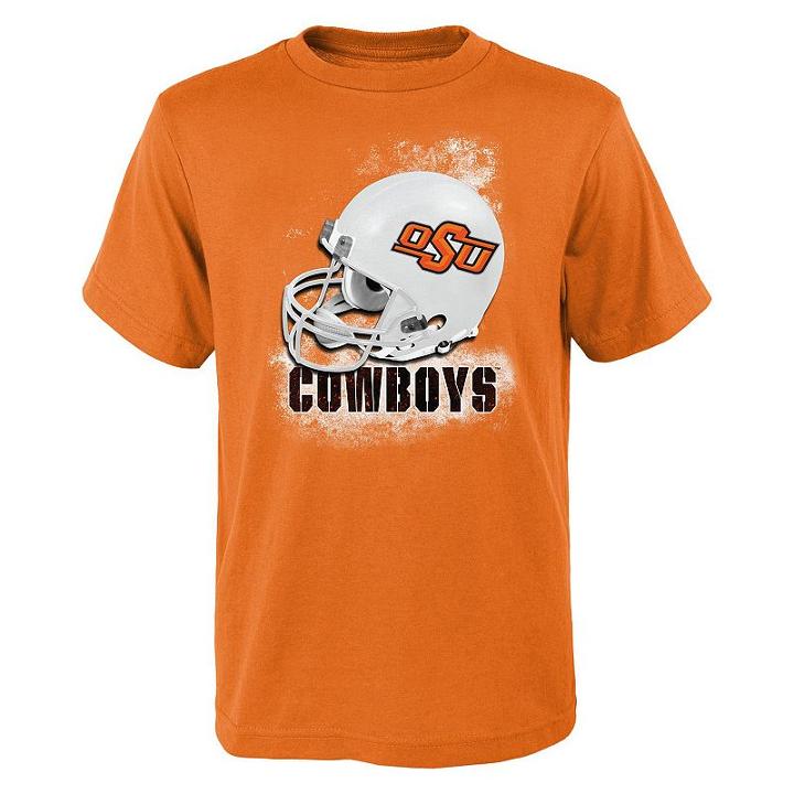 Boys 8-20 Oklahoma State Cowboys Helmet Tee, Size: L(14/16), Orange