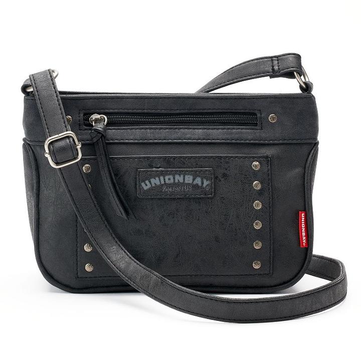 Unionbay Studded Crossbody Bag, Women's, Black