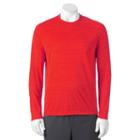 Men's Fila Sport&reg; Long-sleeve Performance Tee, Size: Xl, Red