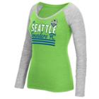 Women's Adidas Seattle Sounders Stack Striped Tee, Size: Medium, Green