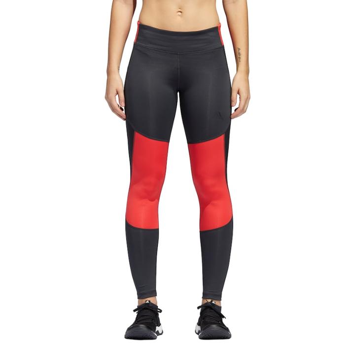 Women's Adidas Design 2 Move Ankle Leggings, Size: Medium, Grey