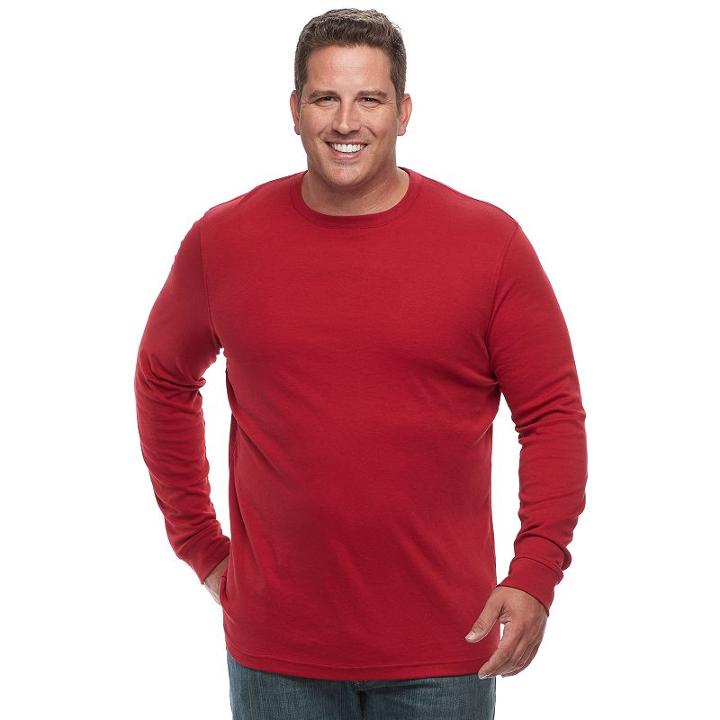 Big & Tall Croft & Barrow&reg; Classic-fit Stretch Performance Crewneck Tee, Men's, Size: 3xb, Med Red