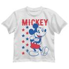 Disney's Mickey Mouse Boys 4-7 Patriotic Graphic Tee, Size: 7, White
