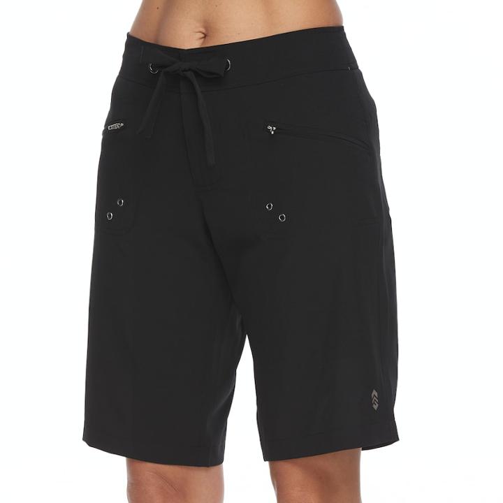 Women's Free Country Bermuda Swim Short, Size: Large, Black