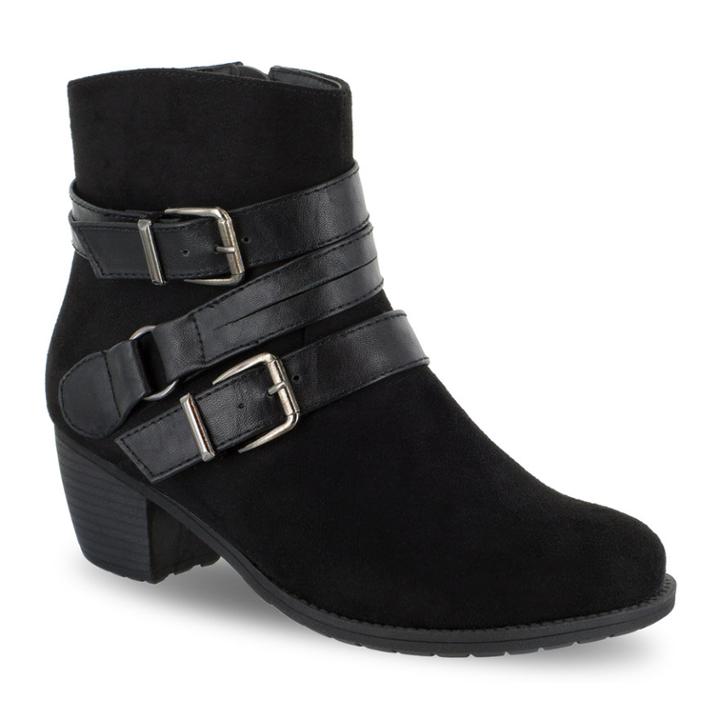 Easy Street Coby Women's Ankle Boots, Size: Medium (8.5), Grey (charcoal)