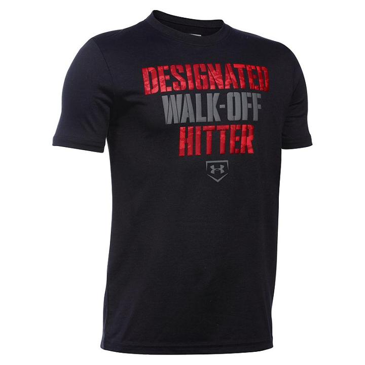 Boys 8-20 Under Armour Designated Hitter Tee, Boy's, Size: Small, Black