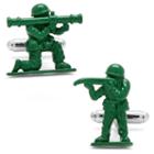 Army Men Cuff Links, Green