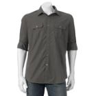 Big & Tall Apt. 9 Modern-fit Roll-tab Button-down Shirt, Men's, Size: M Tall, Black