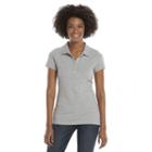 So&reg; Solid School Uniform Juniors' Polo, Girl's, Size: Xs, Med Grey
