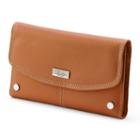 Buxton Westcott Leather Checkbook Wallet, Women's, Brown, Durable