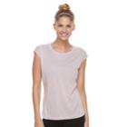 Women's Tek Gear&reg; Performance Cap Sleeve Tee, Size: Medium, Med Pink