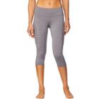 Women's Shape Active Tru S-seam Compression Capri Workout Leggings, Size: Large, Dark Grey