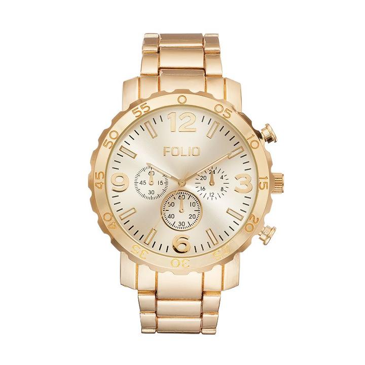 Folio Men's Watch, Size: Medium, Black