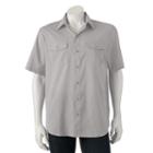 Men's Columbia Omni-wick Pacific Breeze Button-down Shirt, Size: Small, Grey (charcoal)