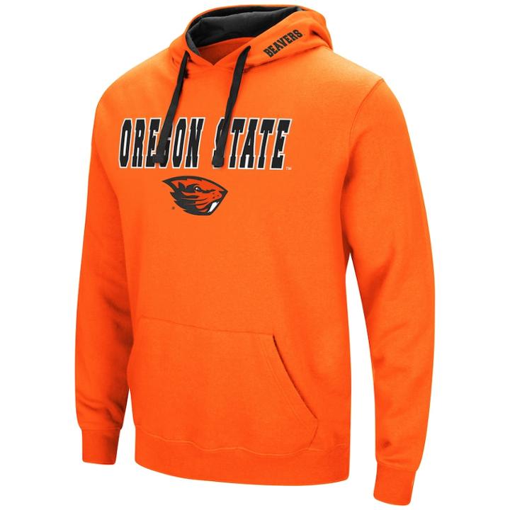 Men's Oregon State Beavers Pullover Fleece Hoodie, Size: Xl, Drk Orange
