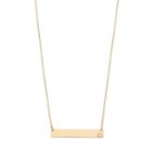 10k Gold Diamond Accent Bar Link Necklace, Women's, Size: 16, Yellow