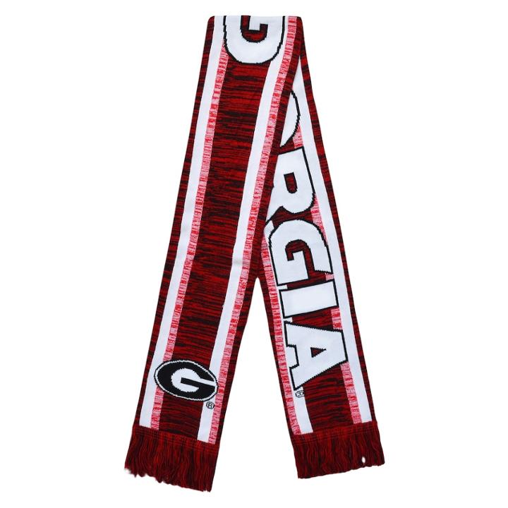 Forever Collectibles Georgia Bulldogs Knit Scarf, Adult Unisex, Multicolor