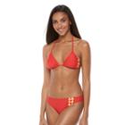 Women's Dahui Halter Triangle Bikini 2-pc. Set, Size: Large, Med Pink