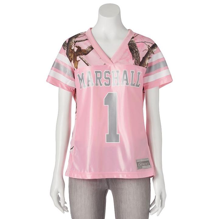 Women's Realtree Marshall Thundering Herd Game Day Jersey, Size: Xl, Pink