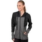 Women's Jockey Sport Propel Mixed Media Jacket, Size: Medium, Oxford