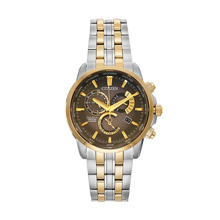 Citizen Eco-drive Men's Calibre 8700 Stainless Steel Watch, Multicolor