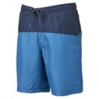Men's Sonoma Goods For Life&trade; Colorblock Swim Trunks, Size: Xl, Blue