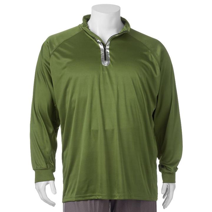 Big & Tall Russell Quarter-zip Pullover, Men's, Size: Xl Tall, Green Oth