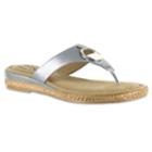 Tuscany By Easy Street Belinda Women's Sandals, Size: 8.5 Wide, Silver