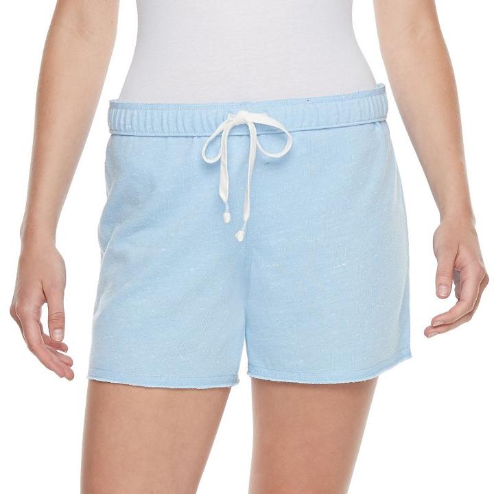 Juniors' So&reg; Fold-over Midi Shorts, Girl's, Size: Small, Light Blue