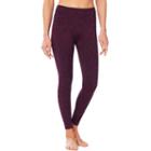 Women's Shape Active Tru S-seam Workout Leggings, Size: Large, Drk Purple