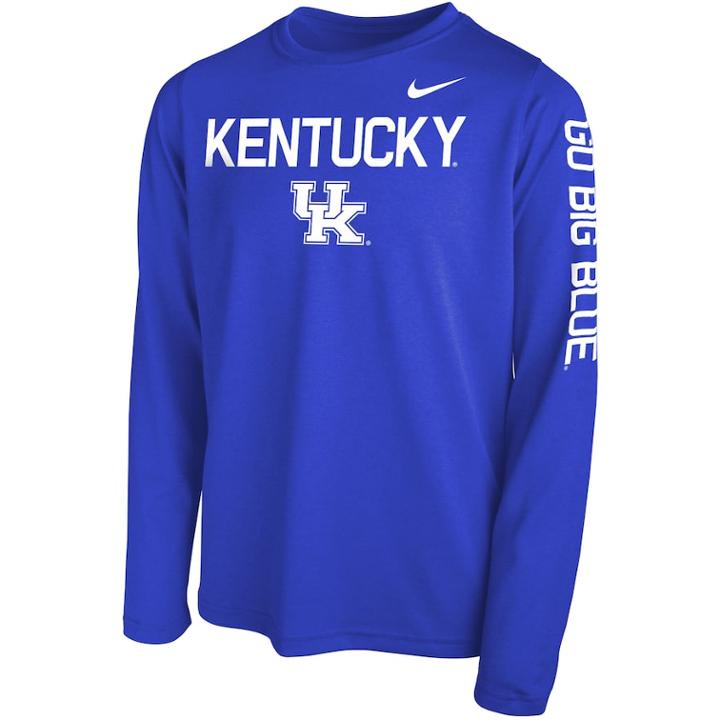 Boys 8-20 Nike Kentucky Wildcats Legend Core Tee, Size: M 10-12, Blue