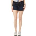 Juniors' Wallflower Ultra Insta Soft No Roll Mid-rise Denim Shortie Shorts, Teens, Size: 7, Yellow