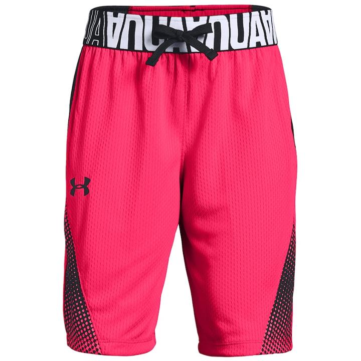 Girls 7-16 Under Armour Fade Away Shorts, Size: Medium, Penta Pink Black