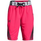 Girls 7-16 Under Armour Fade Away Shorts, Size: Medium, Penta Pink Black