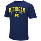 Men's Campus Heritage Michigan Wolverines Tee, Size: Medium, Blue (navy)