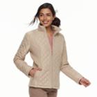 Women's Weathercast Quilted Jacket, Size: Large, Med Brown