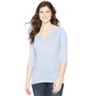 Maternity Oh Baby By Motherhood&trade; Solid Raglan Tee, Women's, Size: Xl, Blue