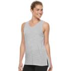 Women's Tek Gear&reg; Space-dyed Layered Racerback Tank, Size: Large, Light Grey
