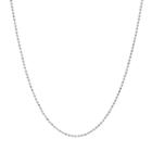 Blue La Rue Stainless Steel Bead Chain Necklace, Women's, Size: 24, Silver